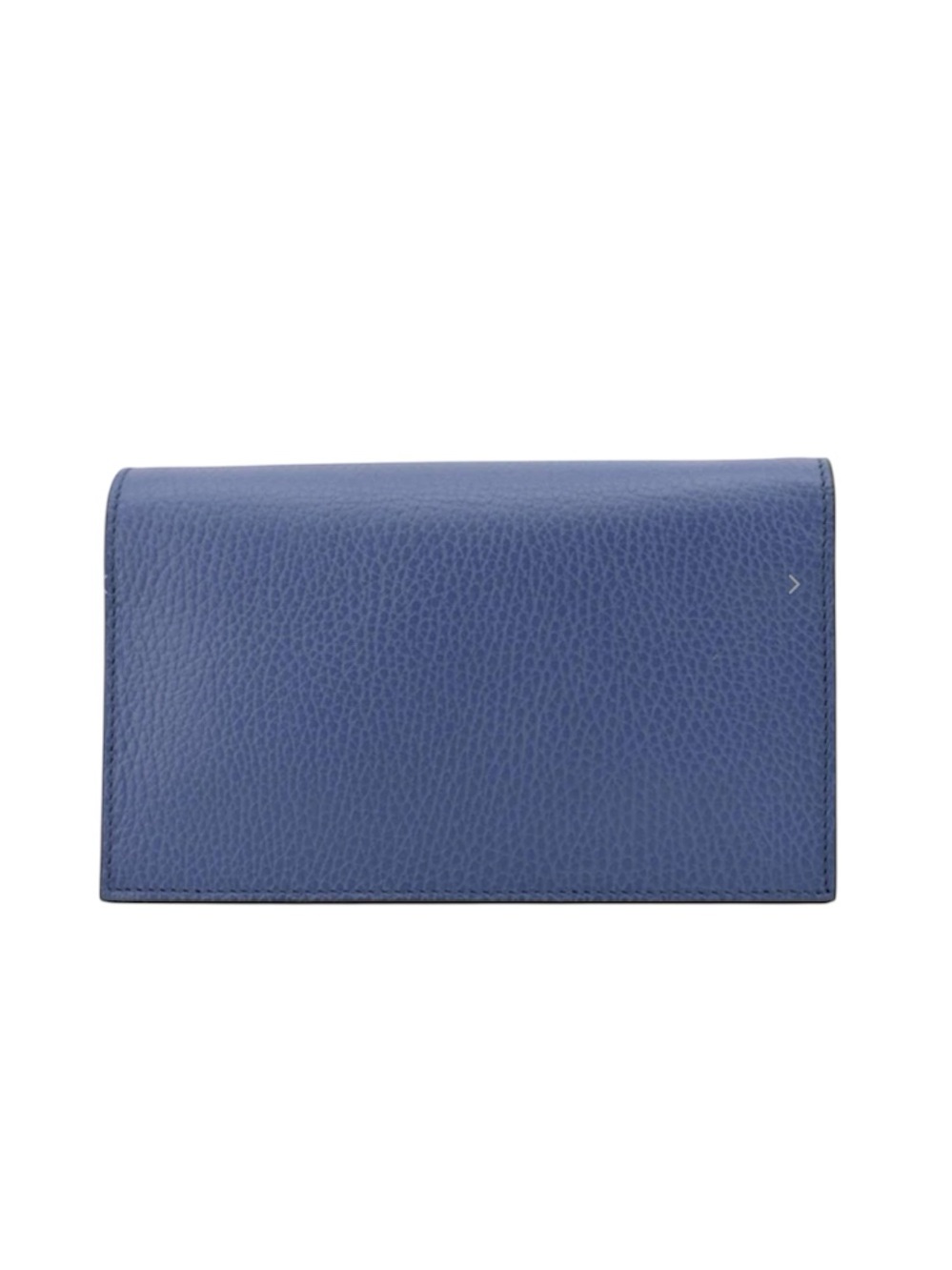 GUCCI Dollar Interlocking G Calfskin Leather Chain Wallet Crossbody Bag Blue - Picture 2 of 12
